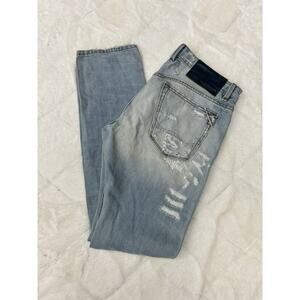 Cult Of Individuality Denim Jeans Japanese Selvedge Denim 34x34 Greaser Straight